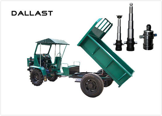 China Agricultural Tractor Welded Hydraulic Cylinders Double Acting Custom Color supplier