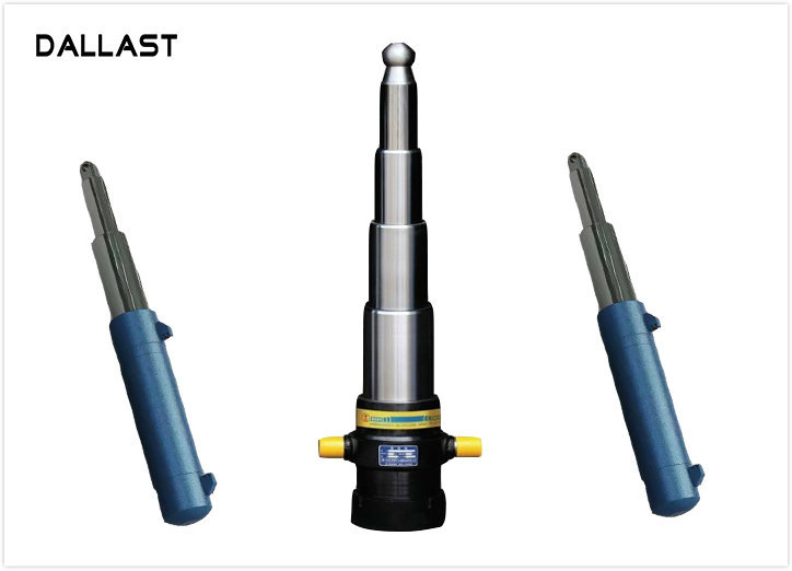 Telescoping Welded Hydraulic lift Cylinder , Hydraulic Oil Cylinder
