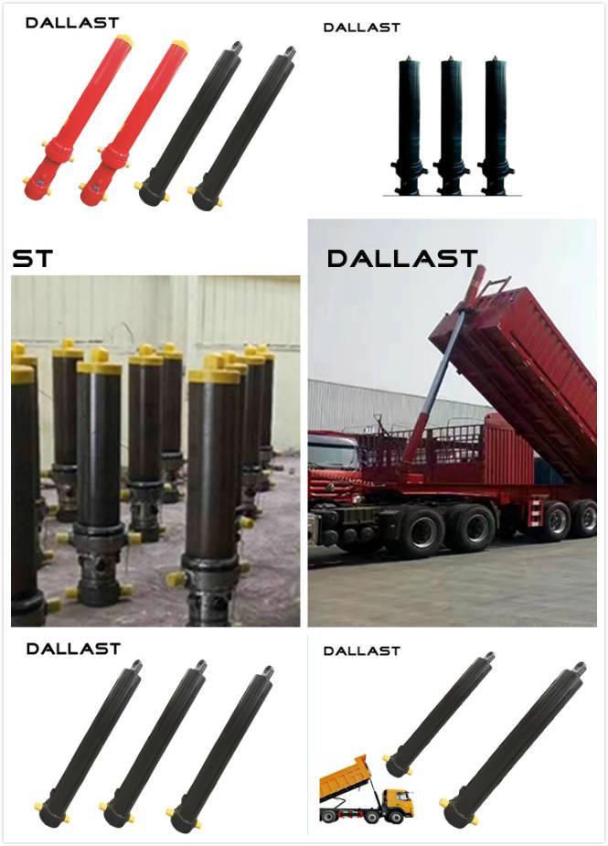 Stainless Dump Single Acting Hydraulic Ram Trailer Pressure ISO 9001