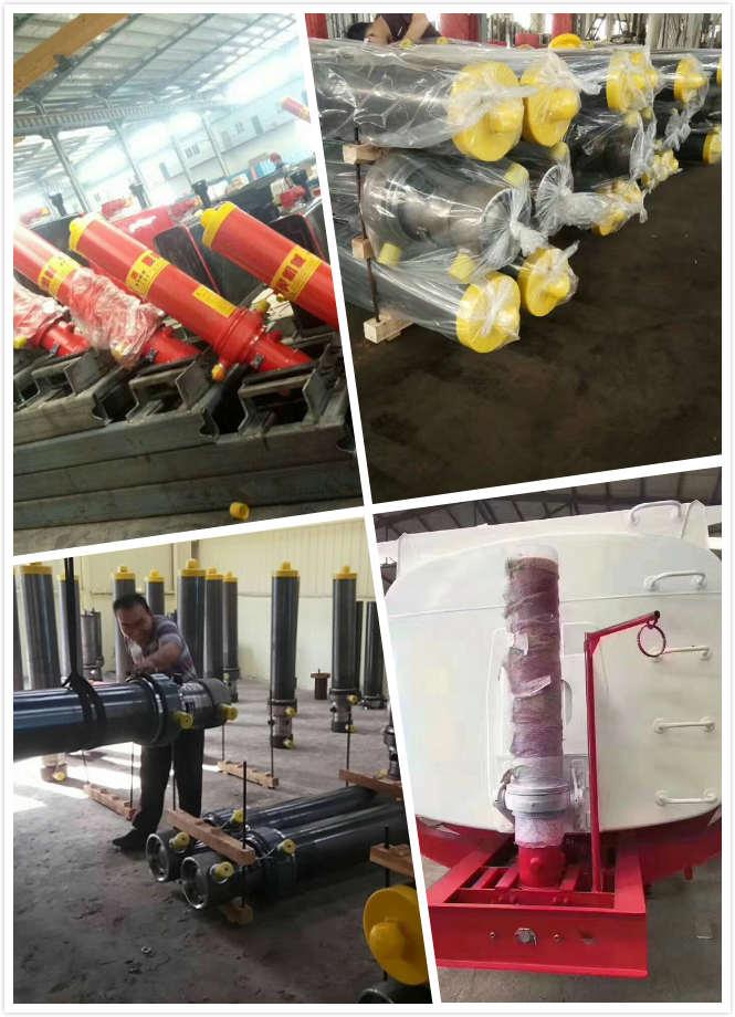 1 Ton Stainless Dump Trailer Hydraulic Cylinder , One Way Hydraulic Ram