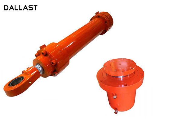 GS Flange Hydraulic Cylinder , Double Acting Hydraulic Ram Custom Chrome