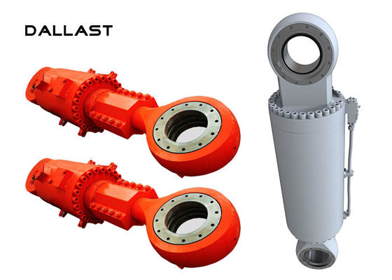Chromed 300 Ton Heavy Duty Front Flange Hydraulic Power Cylinder
