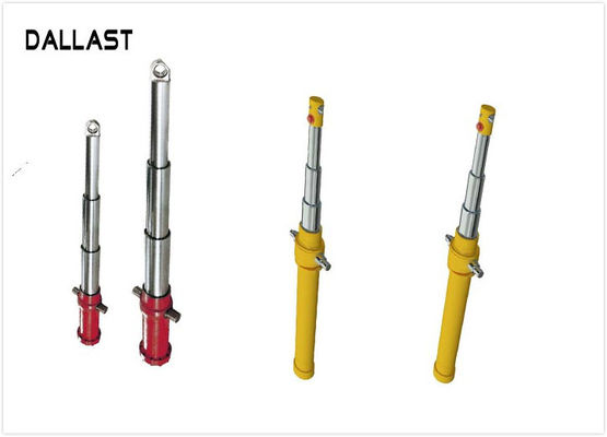 Standard OEM Agricultural Hydraulic Cylinders Multi Stage , Telescoping Hydraulic Ram