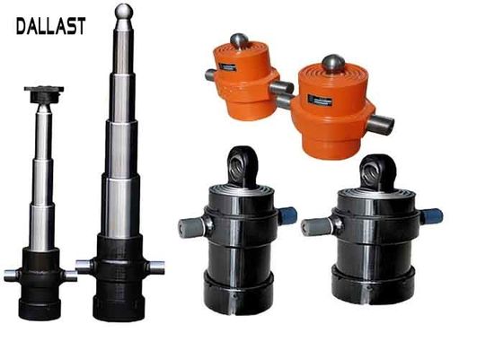 RoHS Dump Truck Hydraulic Ram , Multi Stage Single Acting Hydraulic RAM