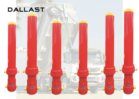 Dump Truck  Hydraulic Cylinder Single Acting 10 Inch Stroke Standard