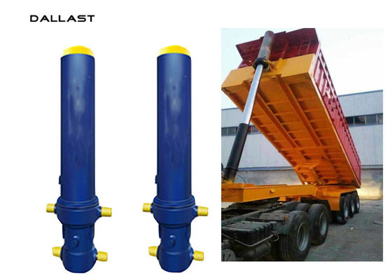 High Pressure Dump Trailer Hydraulic Cylinder Custom Telescoping Welded Hollow