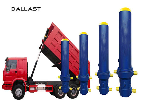 20 Inch Stroke Dump Trailer Hydraulic Cylinder  , Single Acting Hydraulic Ram