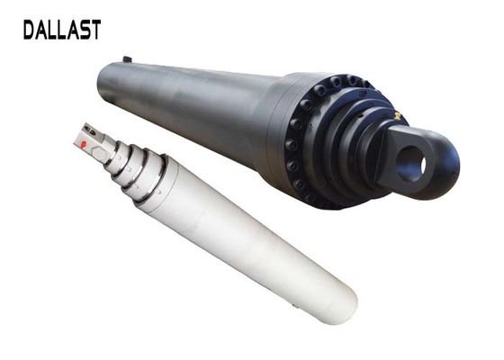 Single Acting Telescopic Hydraulic Ram 7 Inch Bore 16-35 MPa Pressure