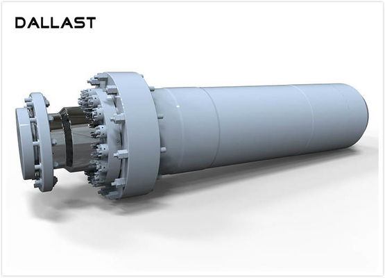 Flange Hydraulic Cylinder for Engineering Machine , Double Acting Hydraulic Cylinder