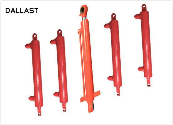 Agricultural Tractor Welded Hydraulic Cylinders Double Acting Custom Color