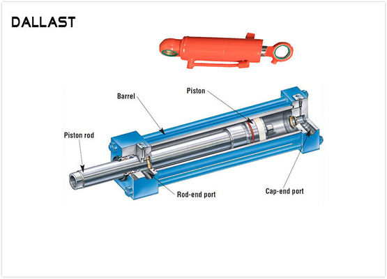 Agricultural Farm Truck Double Acting Hydraulic Ram HRC 45-55 Hardness