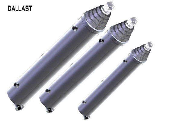 Telescopic Multi Stage Single Acting Hydraulic Ram 7 Inch Bore Chrome