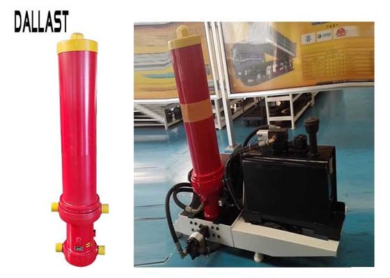 Muiti Stage Dump Trailer Hydraulic Cylinder  , Single Acting Hydraulic Ram for Mining Truck