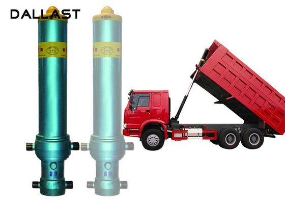 3 4 5 Stage Long Stroke Hydraulic Cylinder Lifting 13 - 90 Ton Dump Truck Tipper