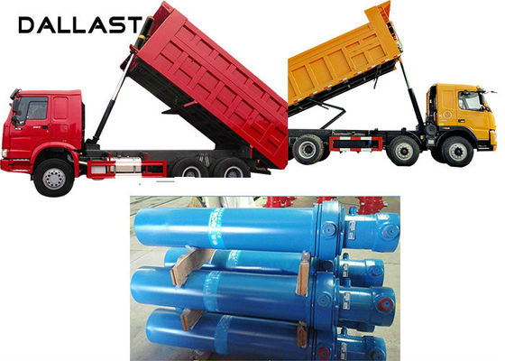 Telescopic One Way Hydraulic Cylinder Dumper Tipper Trailer TS16949 Certification