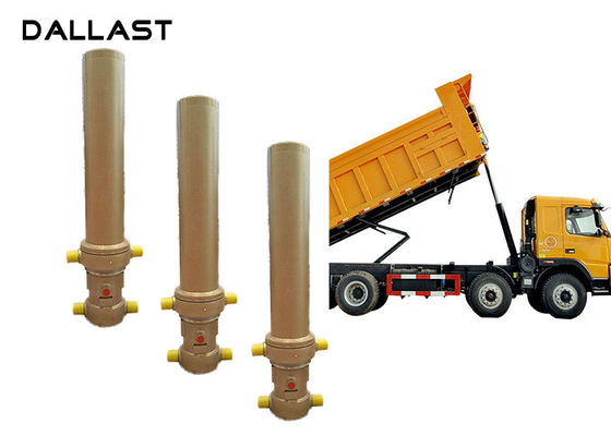 Telescopic One Way Hydraulic Cylinder Dumper Tipper Trailer TS16949 Certification