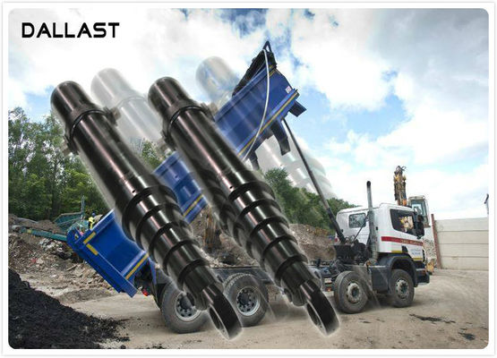 Welded Industrial Hydraulic Cylinders Single Acting Telescopic Lifting