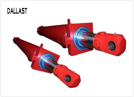 Horizontal Vertical Telescoping Hydraulic Ram  , OEM Telescopic Hydraulic Cylinder