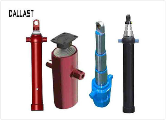 Horizontal Vertical Telescoping Hydraulic Ram  , OEM Telescopic Hydraulic Cylinder