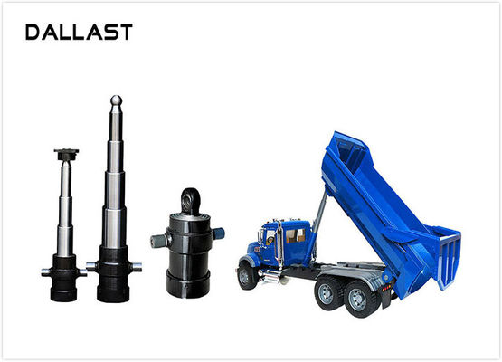 3 / 4 Stage Telescopic Hydraulic Ram / Single Acting Hydraulic Cylinders for Dump Truck