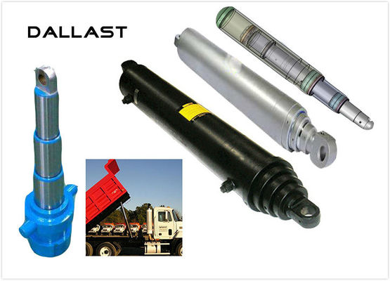 2 3 Stage Telescopic Hydraulic Cylinder , Single Acting Agricultural Farm Hydraulic Ram