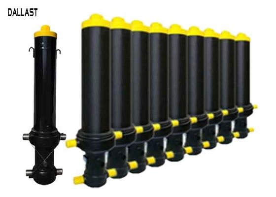 Vertical One Way Hydraulic Cylinder  Sleeve Multi Stage Telescoping for Trailer Front Lift