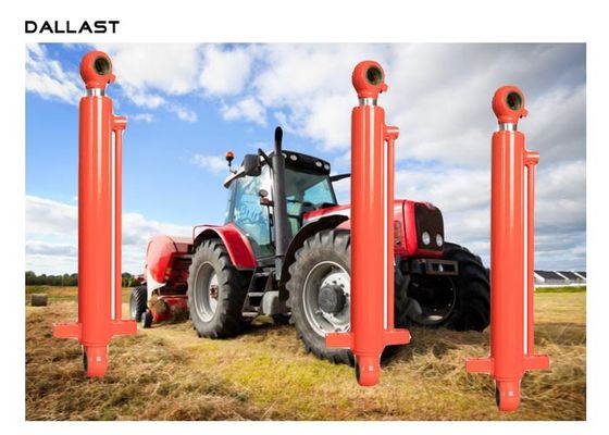 Double Acting Hydraulic Cylinders Piston Type Farm Machine For Tractor