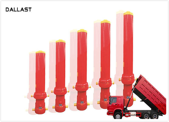 10500mm Stroke Single Acting Hydraulic Cylinder for Tipper Truck , Telescoping Hydraulic Ram