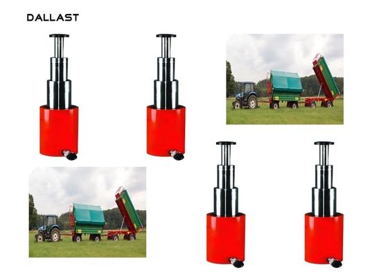 5 Stage Agricultural Hydraulic Cylinders Telescoping Single Acting Tipper