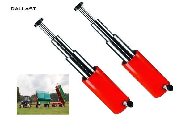 5 Stage Agricultural Hydraulic Cylinders Telescoping Single Acting Tipper