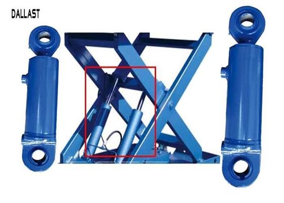 Hydraulic Mobile Scissor Lift Cylinder Double Acting Stroke 600 mm for Industry