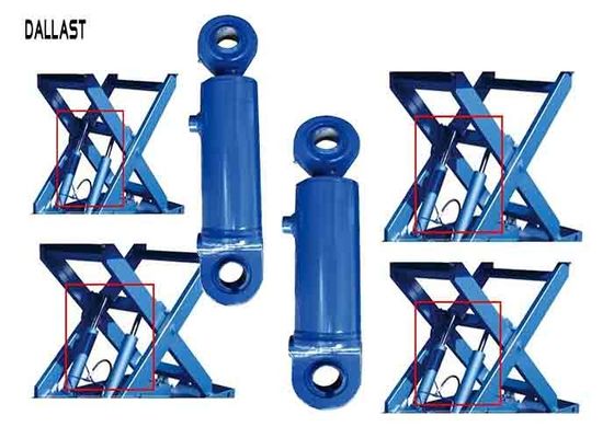 Hydraulic Mobile Scissor Lift Cylinder Double Acting Stroke 600 mm for Industry