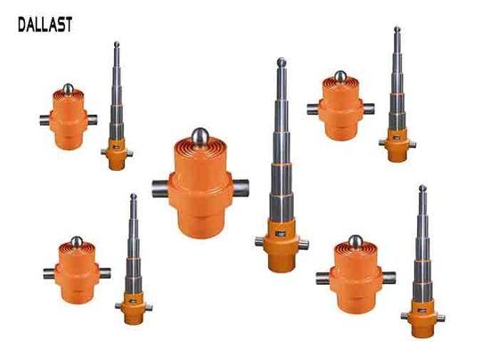 Multi Stage Garbage Truck Hydraulic Cylinders Single Acting Telescoping