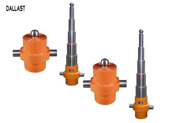 Multi Stage Garbage Truck Hydraulic Cylinders Single Acting Telescoping