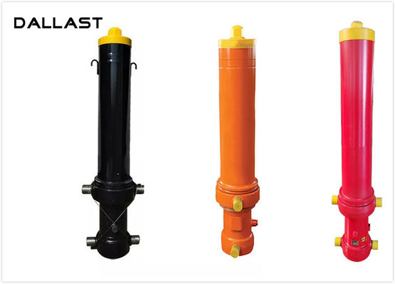 Long Stroke Single Acting Hydraulic Cylinder for Dump Truck , Hydraulic Oil Cylinder