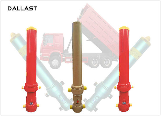 Agricultural Dump Truck Hydraulic Cylinder Plunger Long Stroke 16-32 Mpa Working Pressure