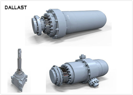 Hyva Flange Welded Hydraulic Cylinder Double Acting for Engineering Truck