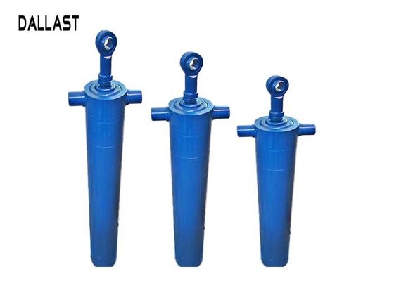 Vertical Hydraulic Ram Single Acting Telescopic Hydraulic Cylinders Multi Stage Front Middle Foot Fixed Axle