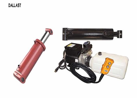 12 Volt Hydraulic Power Pack  with 2 Hydraulic Rams Hoses and Fitting Kit with Pendant