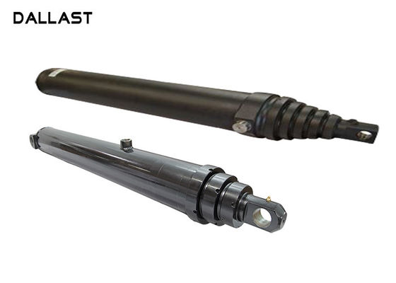 Multistage Telescopic Hydraulic Ram Single Acting Telescopic Trunion Pin Eye Hydraulic Cylinder