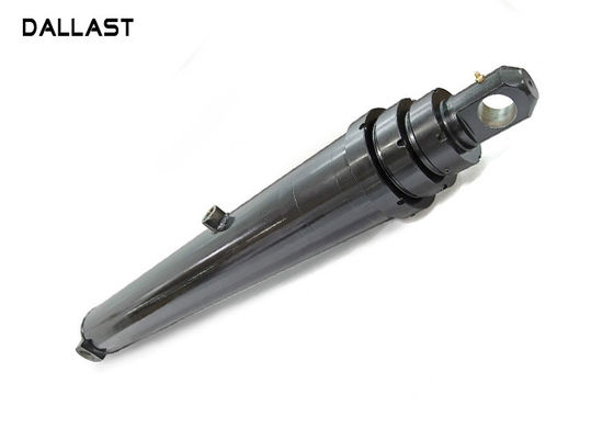 Multistage Telescopic Hydraulic Ram Single Acting Telescopic Trunion Pin Eye Hydraulic Cylinder