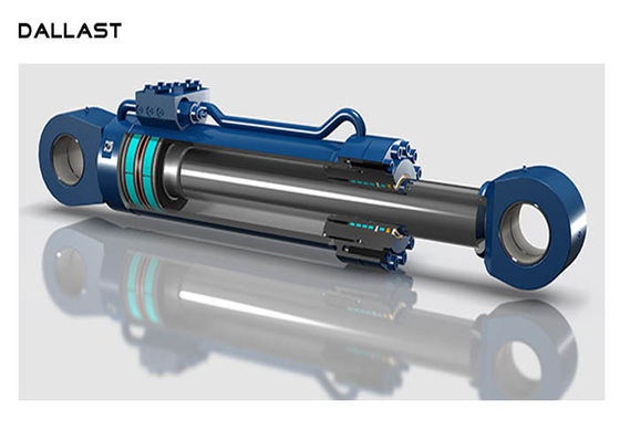 Long Stroke Double Acting Hydraulic Cylinder , Heavy Duty Hydraulic Rams OEM