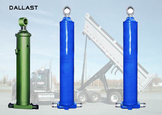 Dump Truck Single Acting Hydraulic Ram Muti Stage 16mpa-32mpa Orking Pressure