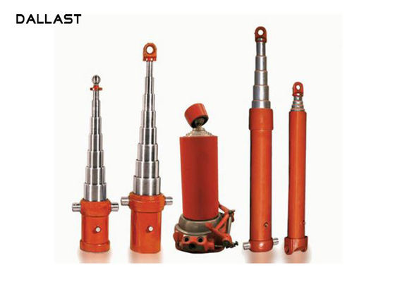 Single Acting Multi Stage Telescopic Hydraulic Cylinder Anti Rust Painting Trademark