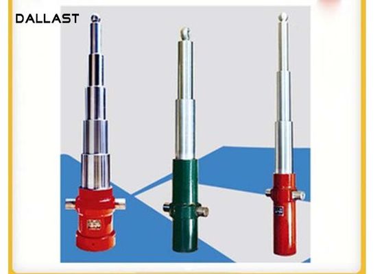 Long Stroke Multi Stage Hydraulic Cylinder Single Acting Hydraulic Ram Optional Shaft Dia