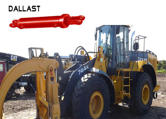 Industrial Double Acting Hydraulic Cylinder , Welded Boom Hydraulic Cylinder