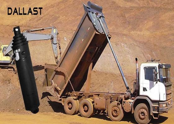 Hydraulic Oil Single Acting Telescopic Cylinder Engineering Machinery Lifting Dump Truck Applied