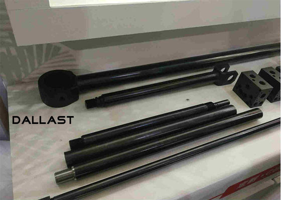 Telescopic Hydraulic Cylinder Chrome Plated Rod Steel Bar 42CrMo4 NSS 300 Hours Hollow Piston