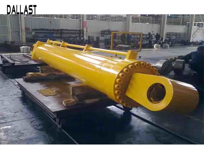 Long Stroke Welded Hydraulic Cylinders Piston Flange Chrome 100-800 mm rod size