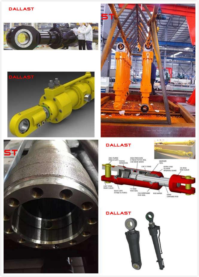 Heavy Duty Flange Hydraulic Cylinder Double Acting Industrial Piston